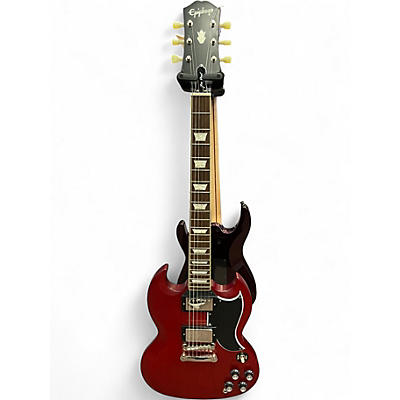 Used Epiphone SG Inspired by Gibson Red Solid Body Electric Guitar