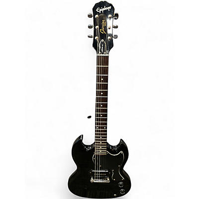 Used Epiphone SG Junior Black Solid Body Electric Guitar