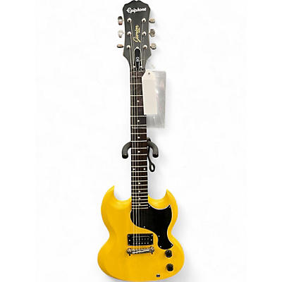 Used Epiphone SG Junior TV Yellow Solid Body Electric Guitar