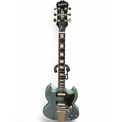 Used Epiphone SG LES PAUL CUSTOM TV Pelham Blue Solid Body Electric Guitar