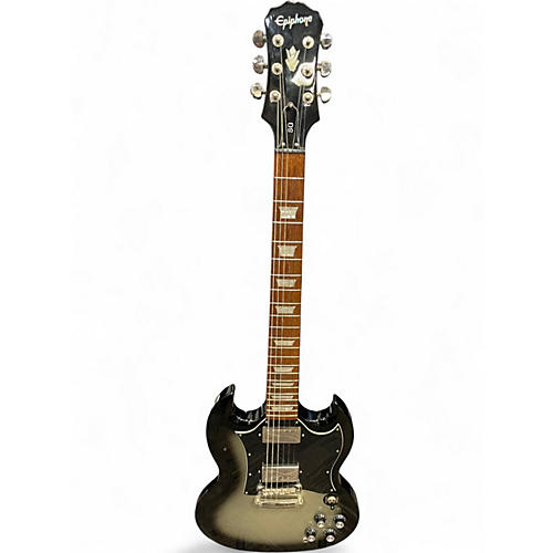 Used Epiphone SG Limited Edition Custom Shop Silver Burst Solid Body Electric Guitar Silver Burst
