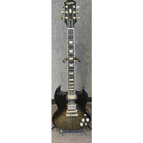 Epiphone Used Epiphone SG MODERN FIGURED TRANS BLACK FADE Solid Body Electric Guitar TRANS BLACK FADE