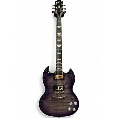 Used Epiphone SG MODERN FIGURED Trans Purple Solid Body Electric Guitar