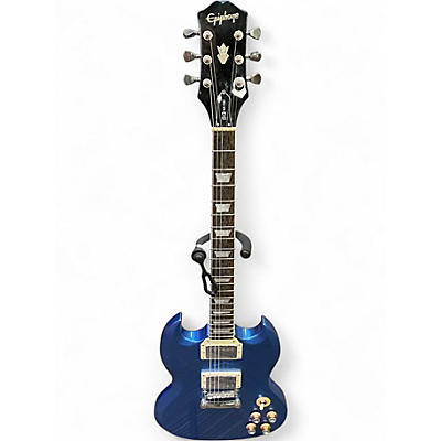 Used Epiphone SG MUSE Metallic Blue Solid Body Electric Guitar