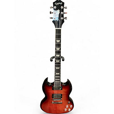 Used Epiphone SG Modern Figured Trans Red Solid Body Electric Guitar