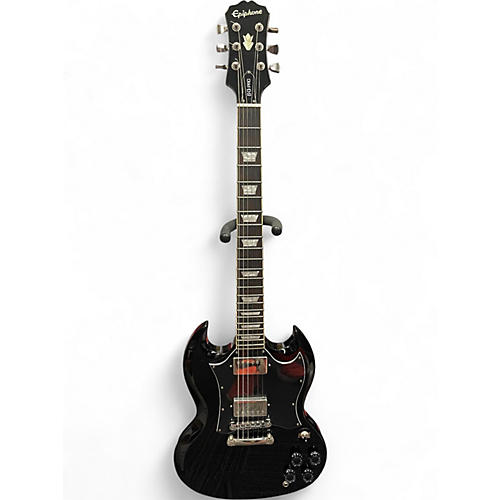 Used Epiphone SG Pro Black Solid Body Electric Guitar Black