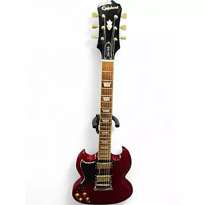 Used Epiphone SG Pro Left Handed Heritage Cherry Solid Body Electric Guitar