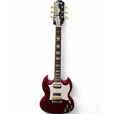 Used Epiphone SG Pro Trans Red Solid Body Electric Guitar