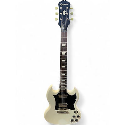 Used Epiphone SG Pro White Solid Body Electric Guitar