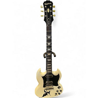 Used Epiphone SG Pro White Solid Body Electric Guitar