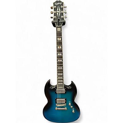Used Epiphone SG Prophecy Blue Tiger Aged Gloss Solid Body Electric Guitar