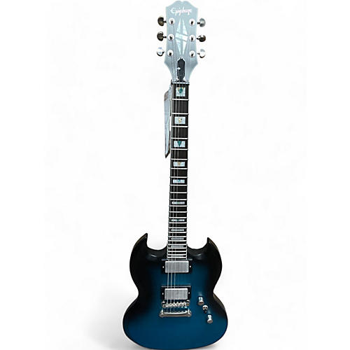 Epiphone Used Epiphone SG Prophecy Blue Tiger Aged Solid Body Electric Guitar Blue Tiger Aged