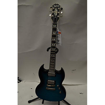 Epiphone Used Epiphone SG Prophecy Custom GX BLUE TIGER AGED GLOSS Solid Body Electric Guitar