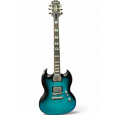 Epiphone Used Epiphone SG Prophecy Custom GX BLUE TIGER AGED GLOSS Solid Body Electric Guitar