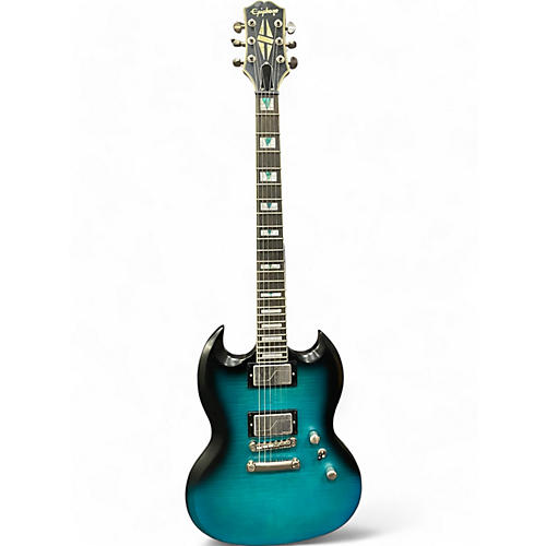 Epiphone Used Epiphone SG Prophecy Custom GX BLUE TIGER AGED GLOSS Solid Body Electric Guitar BLUE TIGER AGED GLOSS