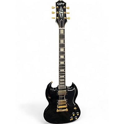 Used Epiphone SG Prophecy Custom GX Black Solid Body Electric Guitar