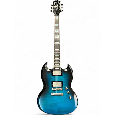 Used Epiphone SG Prophecy Custom GX Blue Burst Solid Body Electric Guitar