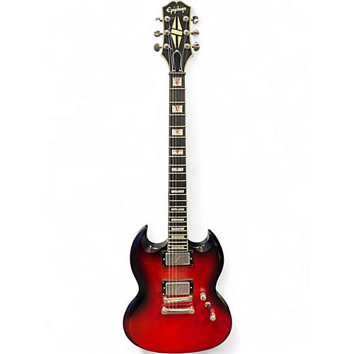 Used Epiphone SG Prophecy Custom GX Red Tiger Solid Body Electric Guitar Red Tiger