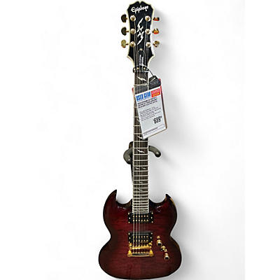 Epiphone Used Epiphone SG Prophecy Custom GX trans burgundy Solid Body Electric Guitar