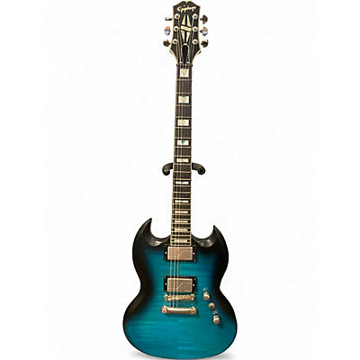 Used Epiphone SG Prophecy  blue tiger Solid Body Electric Guitar