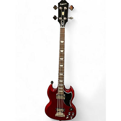 Epiphone Used Epiphone SG Red Electric Bass Guitar