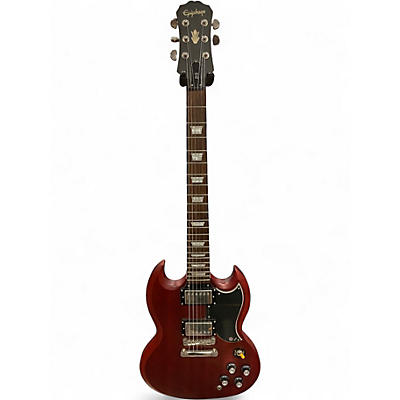 Used Epiphone SG Satin Red Solid Body Electric Guitar