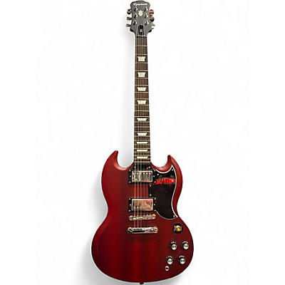 Used Epiphone SG Satin Red Solid Body Electric Guitar