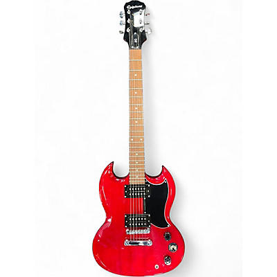 Used Epiphone SG Special Bolt On Chrome Red Solid Body Electric Guitar