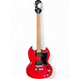 Used Epiphone SG Special Bolt On Chrome Red Solid Body Electric Guitar Chrome Red