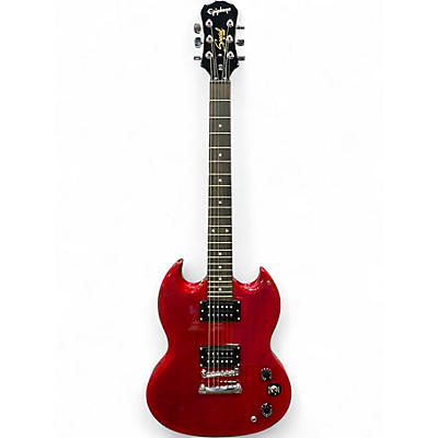 Used Epiphone SG Special Bolt On Trans Red Solid Body Electric Guitar
