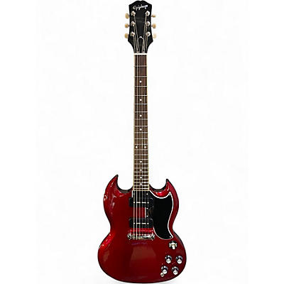 Used Epiphone SG Special P90 Cherry Solid Body Electric Guitar