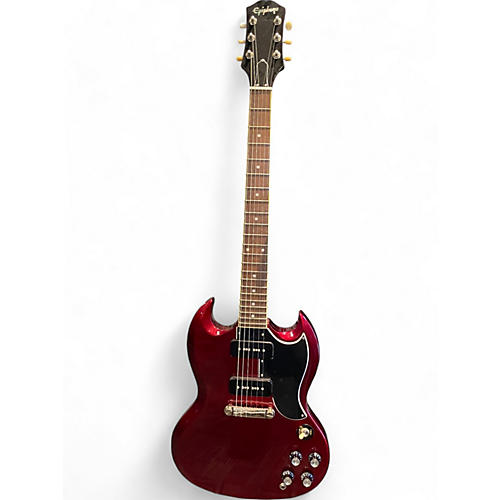 Epiphone Used Epiphone SG Special P90 Sparkling Burgundy Solid Body Electric Guitar Sparkling Burgundy