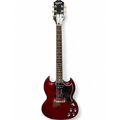 Used Epiphone SG Special P90 Sparkling Burgundy Solid Body Electric Guitar