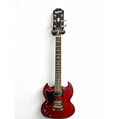 Used Epiphone SG Standard Left Handed Candy Apple Red Electric Guitar