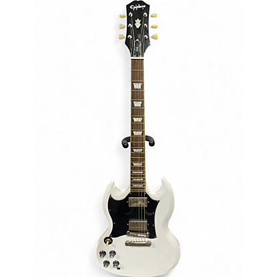 Used Epiphone SG Standard Left Handed White Electric Guitar