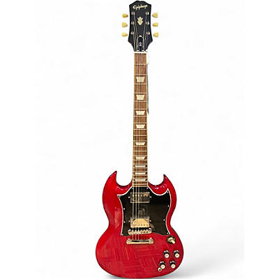 Used Epiphone SG Standard Red Solid Body Electric Guitar