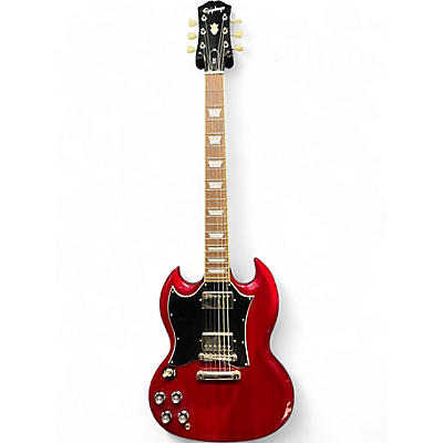 Used Epiphone SG Standard Trans Red Solid Body Electric Guitar