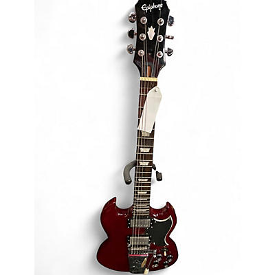 Used Epiphone SG Standard Vibrola Red Solid Body Electric Guitar