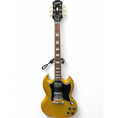 Used Epiphone SG TRADITIONAL PRO Metallic Gold Solid Body Electric Guitar Metallic Gold