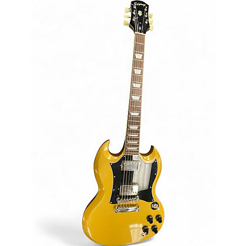 Used Epiphone SG Traditional Pro Gold Solid Body Electric Guitar Gold