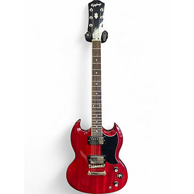 Used Epiphone SG Tribute Cherry Solid Body Electric Guitar