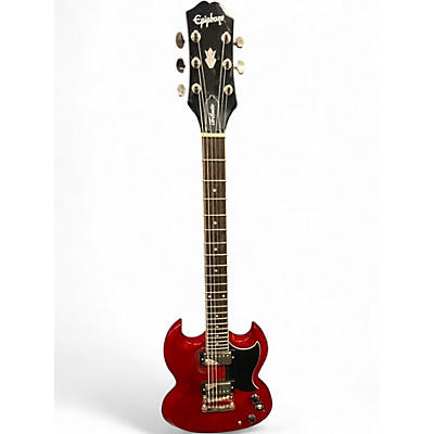 Used Epiphone SG Tribute Heritage Cherry Solid Body Electric Guitar