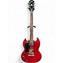 Used Epiphone SG Tribute  Maroon Electric Guitar Maroon