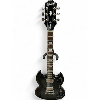 Used Epiphone SG Tribute Plus Black Solid Body Electric Guitar