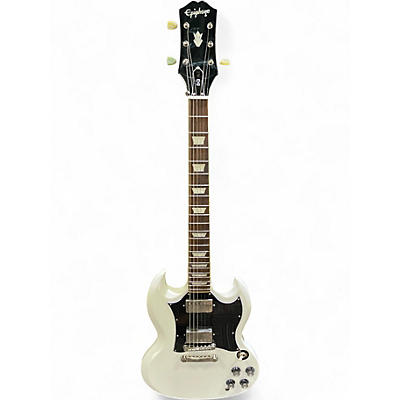 Used Epiphone SG White Solid Body Electric Guitar