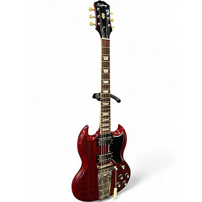 Used Epiphone SG standard Maestro Cherry Solid Body Electric Guitar