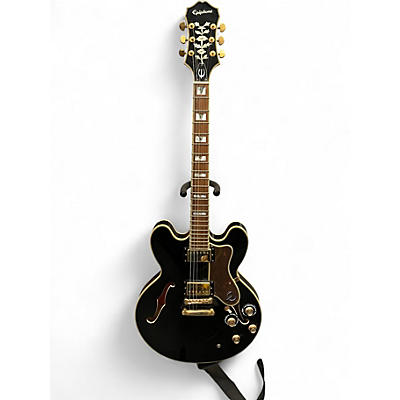 Used Epiphone SHERATON 11 PRO Black Hollow Body Electric Guitar