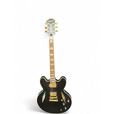 Used Epiphone SHERATON EMILY WOLFE Flat Black Hollow Body Electric Guitar
