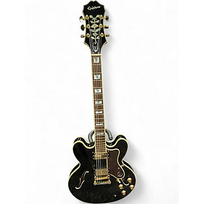 Used Epiphone SHERATON II PRO Black Hollow Body Electric Guitar