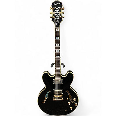 Used Epiphone SHERATON II PRO Black Hollow Body Electric Guitar